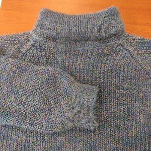 Меланжевый свитер-туника