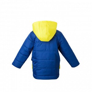 Куртка демисезон Арт. 04072  т.синий-желтый