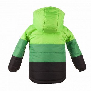 Куртка демисезон Арт. 04041 неон-зеленый луг-черный
