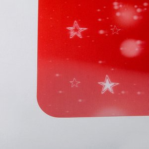 Салфетка кухонная Real 3D «Рождественский Санта», 45?40 см, цвет красный