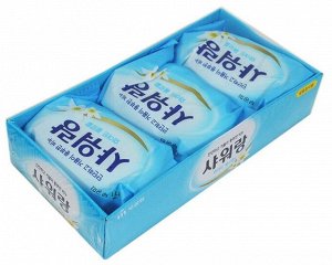 Mukunghwa Мыло туалетное твердое с ароматом белых цветов, 130г*3 шт