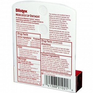 Blistex, Лекарственная мазь для губ, .21 унций (6 г)