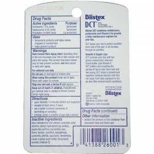 Blistex, DCT (Ежедневное увлажнение) для губ, SPF 20, 0,25 унции (7,08 г)