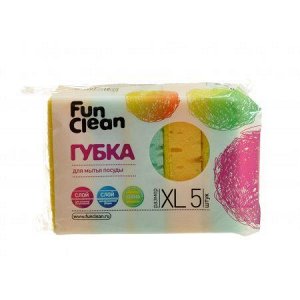 Губка для посуды Fun Clean XL, 5шт