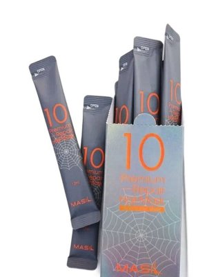 Восстанавливающая премиум-маска для волос 10 Premium Repair Hair Mask в саше 12мл*10шт
