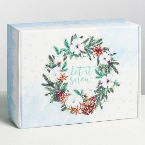 Складная коробка «Снежной зимы», 30.7 x 22 x 9.5 см