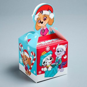 Подарочная коробка «С Новым Годом!», PAW PATROL, 9 х 9 х 9 см