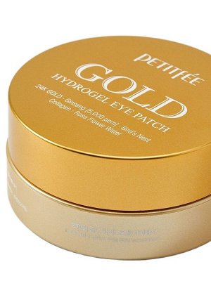Патчи гидрогелевые для глаз с женьшенем и коллагеном Petitfee Gold Hydrogel Eye Patch 84г