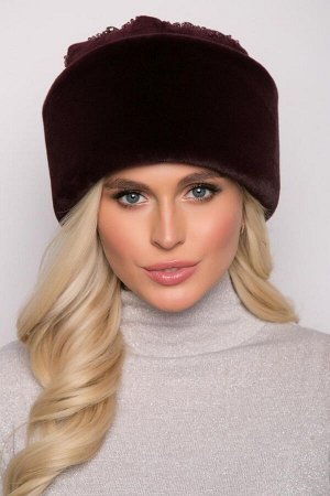 Шапка из экомеха