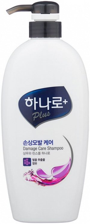 Шампунь восстанавливающий для поврежденных волос Hana Lo Plus Shampoo Damaged Hair Care 680мл