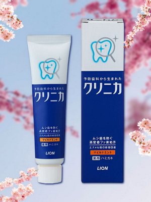 Зубная паста Lion "Clinica Mild Mint" комплексного действия легкий аромат мяты 30 гр