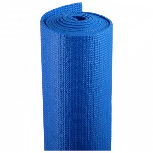 Коврик для йоги 173 х 61 х 0,4 см, цвет синий