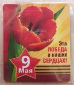 Магнит виниловый малый 9 мая. Эта победа в наших сердцах!