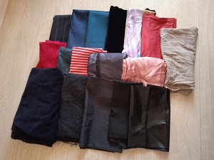Ткани разные отрезы