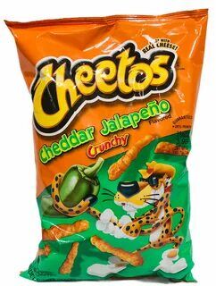 Чипсы Cheetos cheddar cheese & jalapeno flavor 70 гр