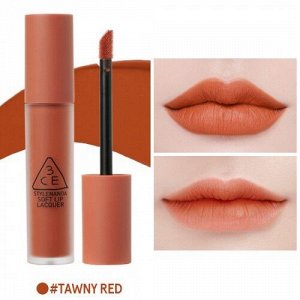 3CE Лак для губ мягкий цвет желто-красный Soft Lip Lacquer Tawny Red, 6 гр