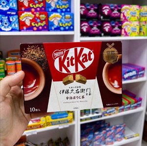 KitKat Ito Kyuemon Uji Houjicha 150g - Эксклюзивный КитКат жареный чай. 10шт