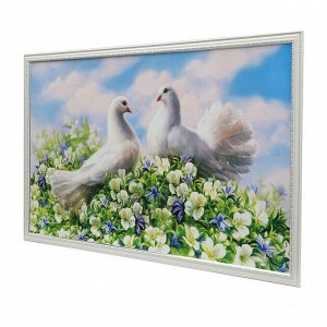 Картина "Белые голуби" 65*104 см