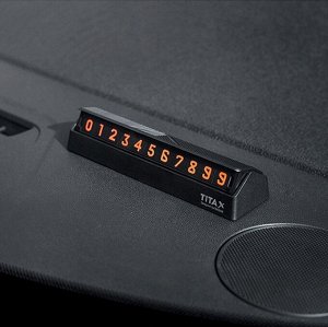 Автовизитка парковочная, табличка с номером телефона. Механизм сложения. Пластик+металл