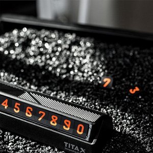 Автовизитка парковочная, табличка с номером телефона. Механизм сложения. Пластик+металл