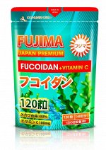 Fujima Фукоидан с витамином С для поднятия иммунитета ( Fucoidan + vitamin C ) 120 таб.