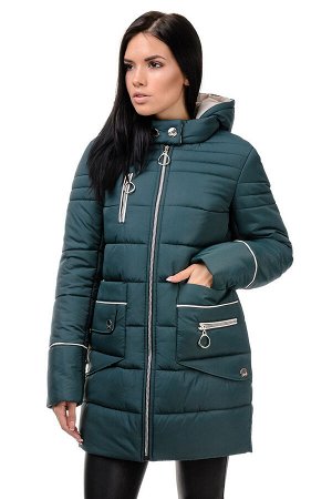 Зимняя куртка «Пэм», 42-48, арт.248 зеленый