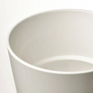 SOJABÖNA, Цветочный горшок, белый, 12 см
