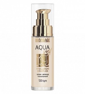LUXVISAGE Крем-флюид тональный AQUA veil HYALURON COMPLEX тон 120 light 30мл НОВИНКА 2025!