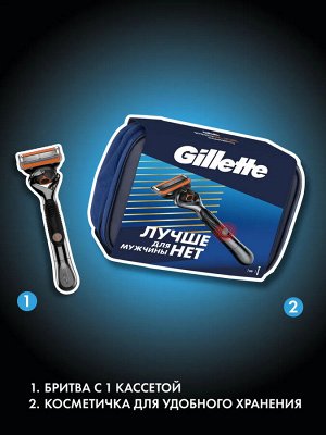Набор Gillette Fusion5 ProGlide Power с 1 сменной кассетой и дорожной косметичкой