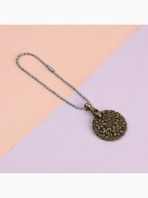 Резак для ниток, с цепочкой на руку, 3x4.5 см, цвет бронзовый