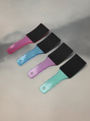 Пилка для пяток, эргономичная, наждачная, двусторонняя, 23 см, МИКС