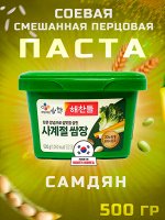 Паста Соевая и смешанная перцовая - Времена года, 500 г, CJ CheilJedang Ю.Корея