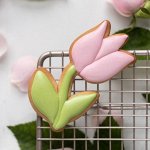 Вырубка «Тюльпан на стебле» 10 см, Lubimova