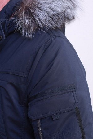 Куртка зима 8018 т.синий
