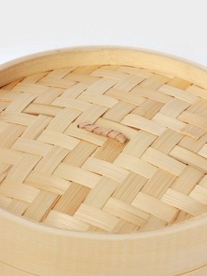 Пароварка Доляна «Восточная кухня», 2 этажа, d=21 см, бамбук