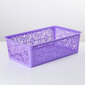 Корзина для хранения Floral, 25?15?7,5 см, цвет МИКС