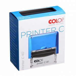 Оснастка для штампа автоматическая COLOP Printer Сompact 40, 23x59 мм, корпус чёрный
