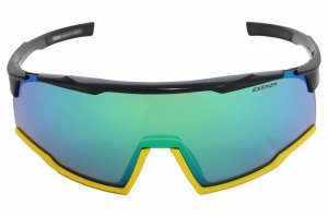 Rimini p02 Форма и тип оправы: спортивная
Цвет линзы: зелёный Flash Mirror (зеркальный эффект с антибликовым покрытием)
Цвет пластика: чёрный глянец
Цвет металла: 
Материал линзы: CRASH-PROOF LENSES (