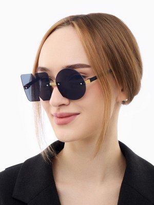 Очки солнцезащитные женские, дужка 12.2 см, ширина 12.3 см, линза 5.2x5.3 см, черные