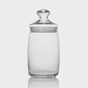 Банка для хранения сыпучих продуктов Pa*abah*e Cesni, 1,1 л, стекло, прозрачная