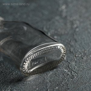 УЦЕНКА Бутылка стеклянная для соусов и масла с металлической крышкой, 100 мл, 6,5*3*12,5 см