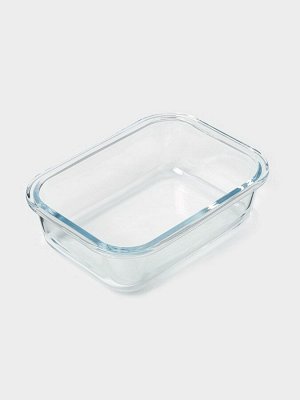 Контейнер Доляна Cook and Freeze, 650 мл, 17.5?13?6 см, с крышкой, жаропрочное стекло, МИКС