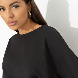 Платье из костюмной ткани, Ты входишь–мода замирает (черное)