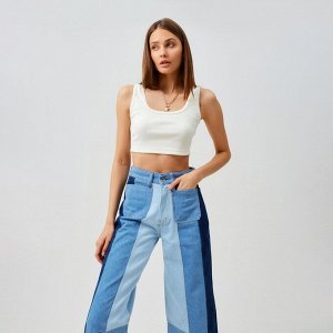 Джинсы женские палаццо MINAKU: Jeans Collection, синие