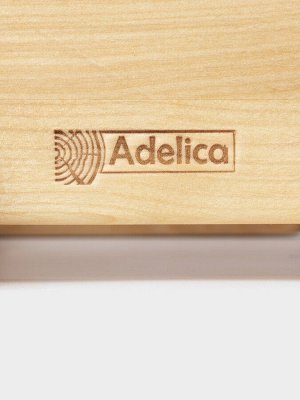 Столик - поднос для вина со съёмной менажницей на 4 персоны Adelica, 35x19x1.8 см, высота 21 см, дерево берёза