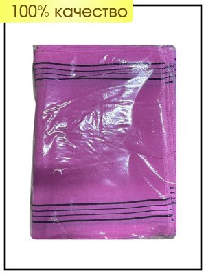 Korean Мочалка полотенце базовое длинное Цвет - розовый 100*35 см Towel Bulk Basic Long Exfoliating, 10 шт