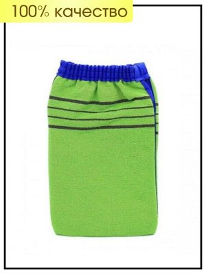 No brend Мочалка варежка квадратная Цвет - зелёный 13,5*18,3 см Baby Glove Towel, 5 шт