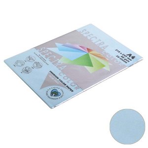 Бумага Spectra Colour A4 20л/пач 80 гр Light Blue №180 (1/50) арт. 180 (1/50)