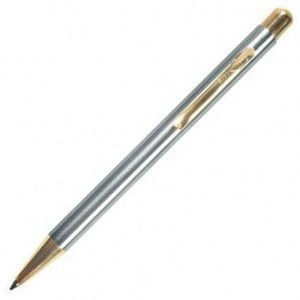 Ручка подар шарик "Luxor Nova" 1.0 мм синяя, корпус хром/золото арт. 8235