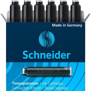 Картридж для перьевой ручки "Schneider" черный (6шт/уп) арт. 6601